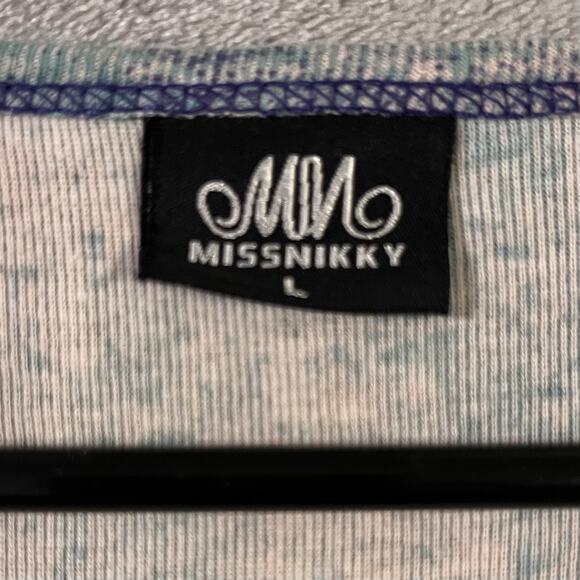 Miss Nikky Y2K Retro Bling Shirt Womens Sz L Italy Scene - Picture 4 of 8